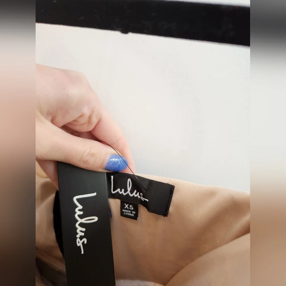 NWT Lulu's Black Lace Strapless Dress - Picture 3 of 7